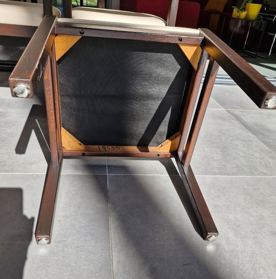 Image 1 of Ensemble de salle à manger Pastoe : table + quatre chaises