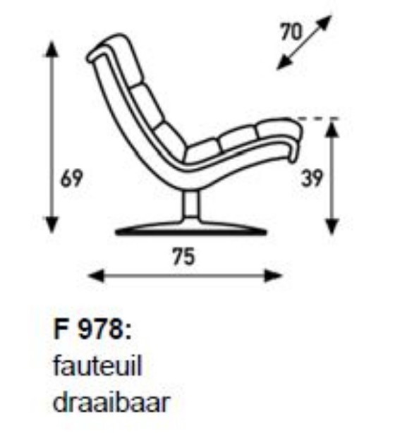 Image 1 of Artifort F978 armchair