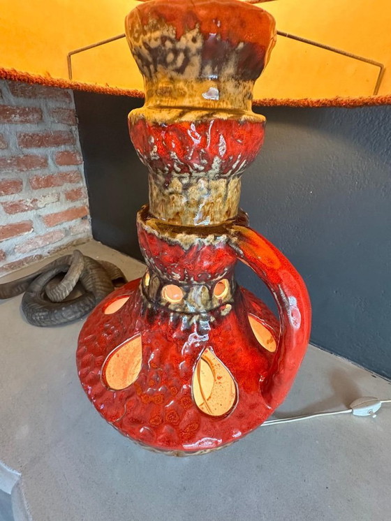 Image 1 of Ceramic Fat Lava floor lamp West Germany