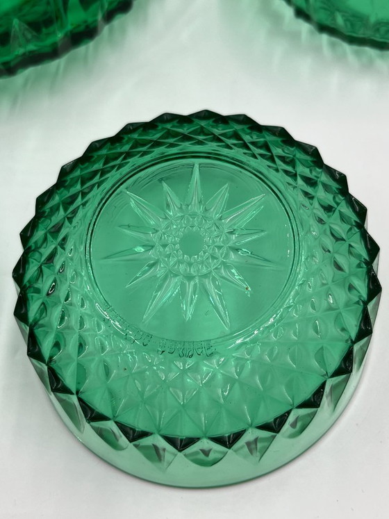 Lot 1 Salad Bowl and 8 Small Bowls Arcoroc Diamant – Glass & Decanter, Glass (photo 8 of 13)