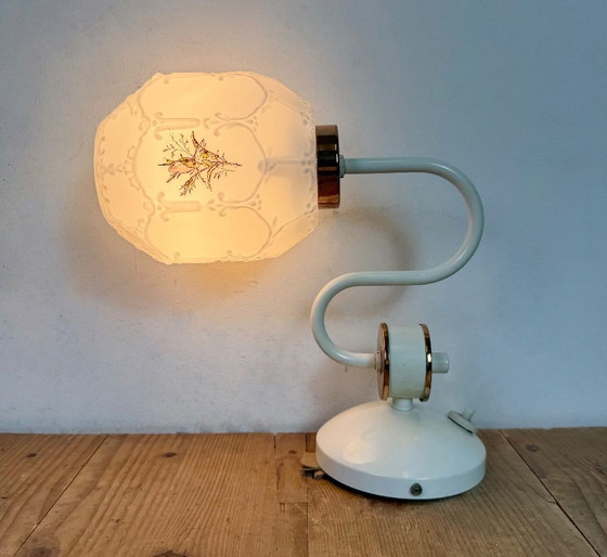 Image 1 of Vintage Wall Light with Milk Glass from Drukov, 1960s