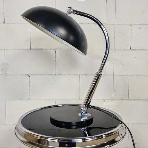 Vintage black Bauhaus Herman Busquet - Hala - desk lamp model 144 / mid-century modern table lamp
