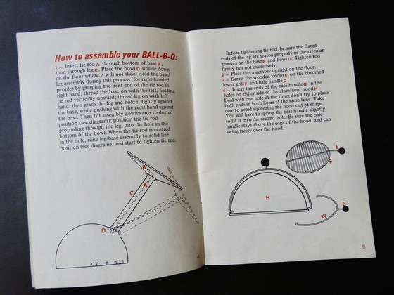 Image 1 of design vintage barbecue 1960 space age Ball-B-Q