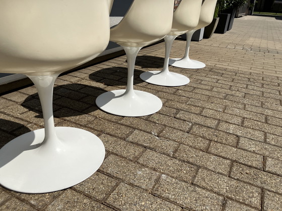 Image 1 of 6x Original Vintage Knoll Tulip Dining Chairs Eero Saarinen