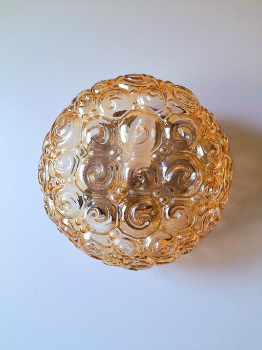 Plafonnier ou applique escargots Helena Tynell, 1970.