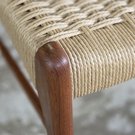6x Arne Wahl Iversen, GS60 Sedie da Pranzo Danesi Vintage Nuovo Papercord – Wood (photo 13 of 15)