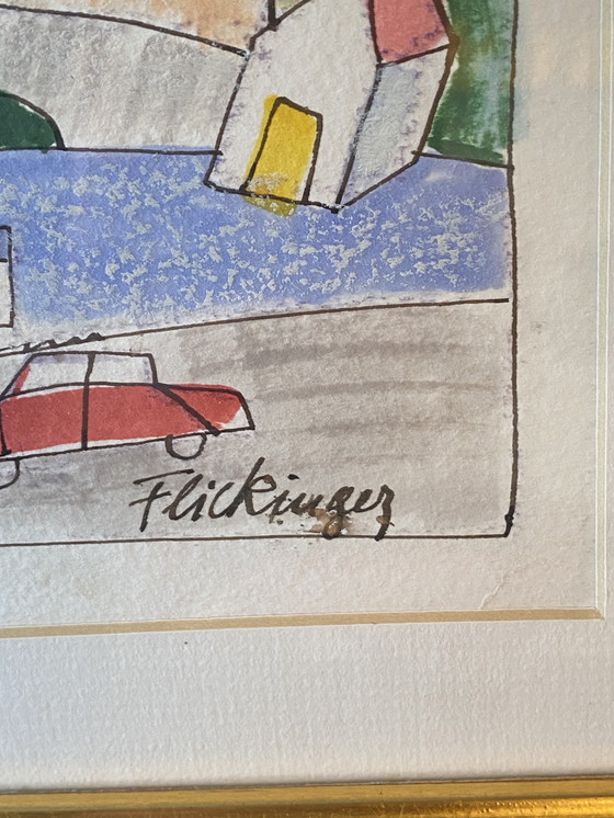 Image 1 of Un dipinto unico e originale di Paul Fickinger