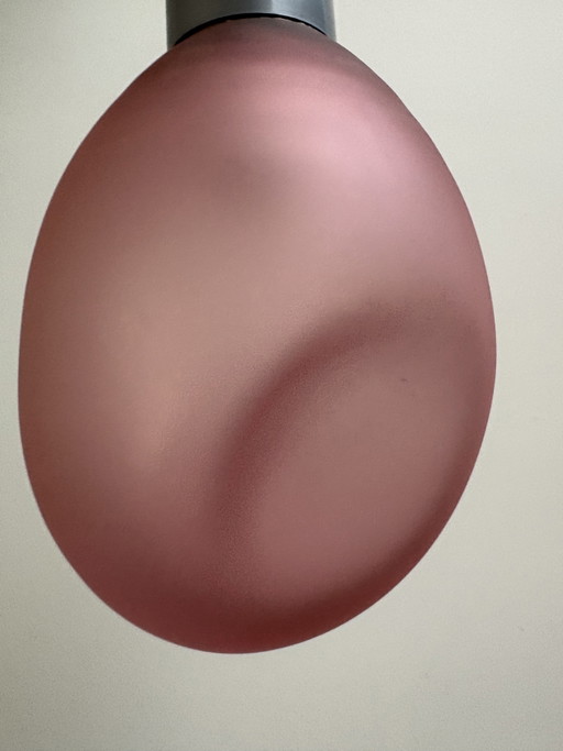 Vintage glass IKEA pendant lamp