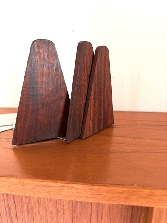 6 fermalibri vintage in palissandro, Kai Kristiansen '60 – Librerie, Wood, Metal (photo 5 of 6)