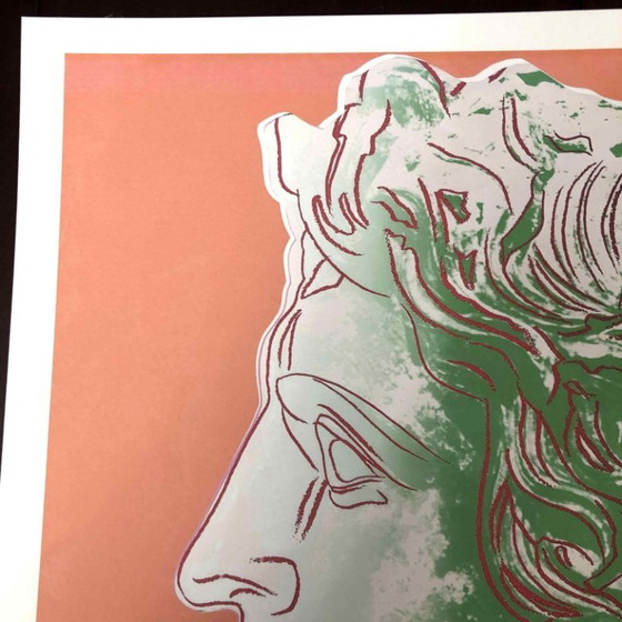 Lithografie "Alexander de Grote" uit de jaren 1990, geïnspireerd op Andy Warhol. – Litho's & Zeefdrukken (photo 7 of 11)