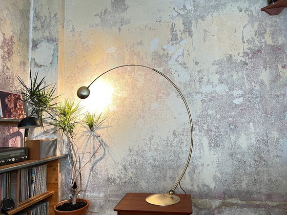 Image 1 of Lampada ad arco Bankamp regolabile in ottone - lampada dorata