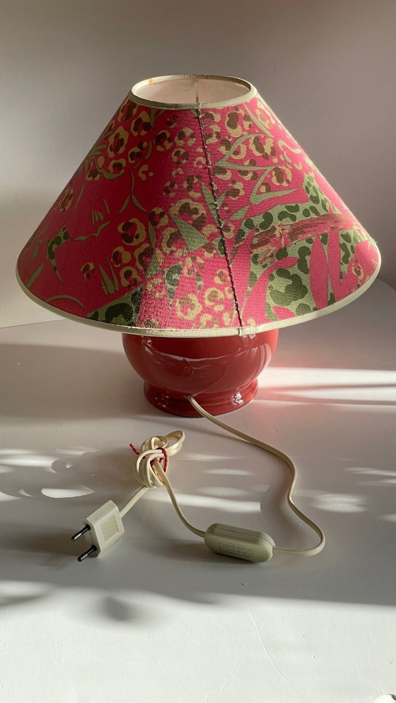 Image 1 of Vintage Ceramic Leopard Lamp