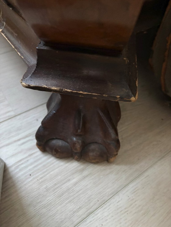 Image 1 of Secrétaire de cabinet ancien en forme de bombe ou de ventre