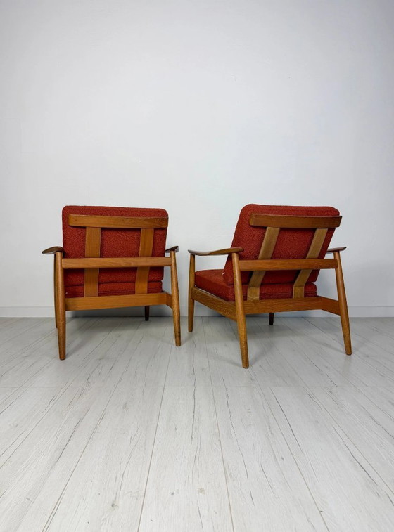 Image 1 of Fauteuil lounge vintage FD 164 en teck par Arne Vodder pour CADO, design danois, 1960