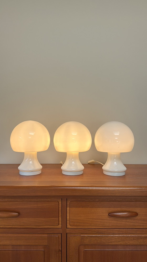 Image 1 of Lampes vintage en verre Spage Age Mushroom