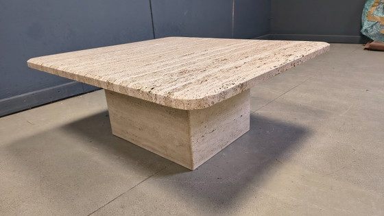 Image 1 of Vintage travertine coffee table, 1970s 