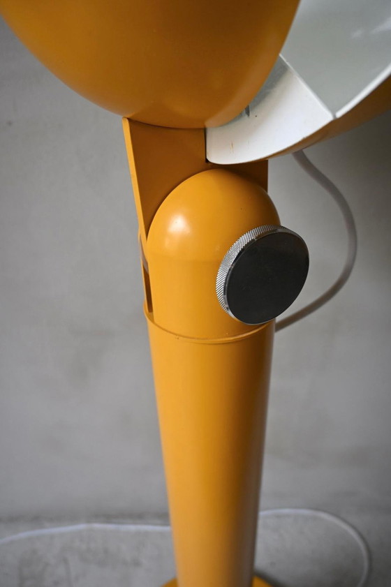 Image 1 of Vloerlamp Cuffia Design Francesco Buzzi voor Bieffeplast in geel