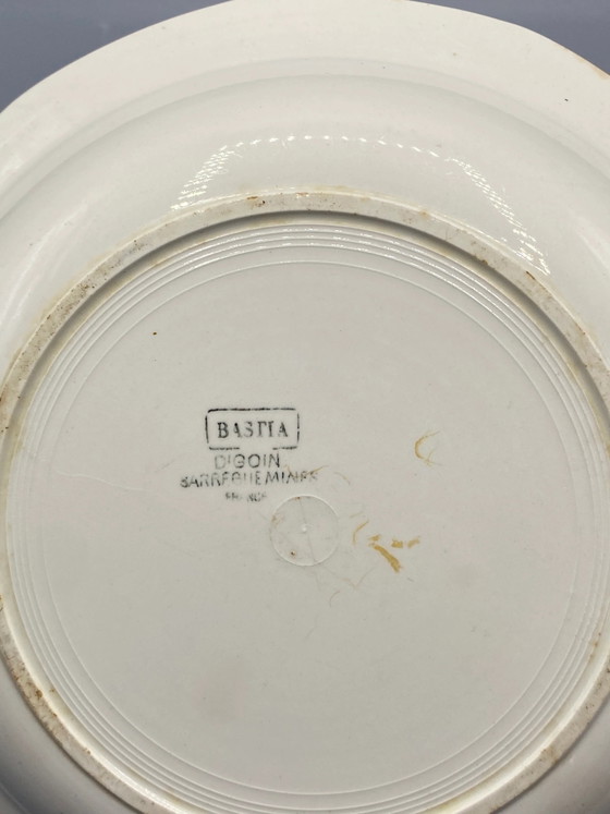 Digoin Sarreguemines Faience Deep Serving Dish – Bastia Pattern – Decorative Objects (photo 3 of 4)