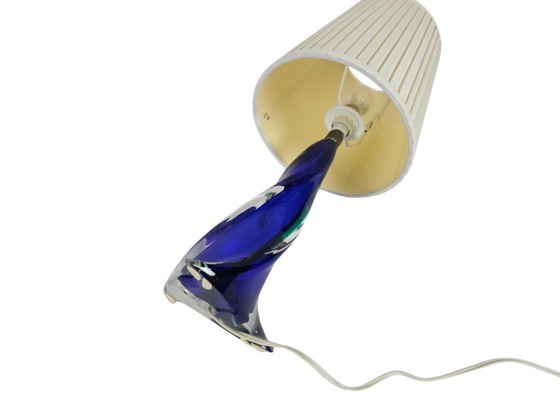 Image 1 of Christalleries de Val St Lambert - Belgio - cristallo - trasparente - blu cobalto - anni '70