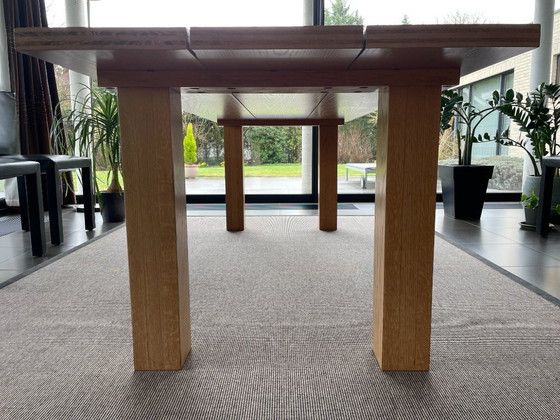 Image 1 of Table de salle à manger en chêne massif « La Basilique »