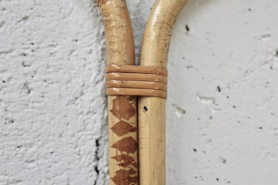 Image 1 of Espejo de ratán al estilo de Louis Sognot