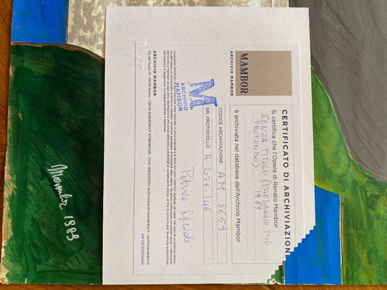 Senza titolo (Paesaggio più profondo) 1989 – Renato Mambor, Paintings & Drawings, Paper (photo 8 of 10)