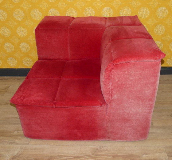 Image 1 of Modular sofa, 3 elements, corner armchair, foam, Lübke model Q-System, 1990s