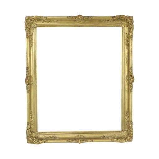 Vintage Grenenhouten Gouden Lijst Barok Stijl 64x54cm – lijsten, Wood