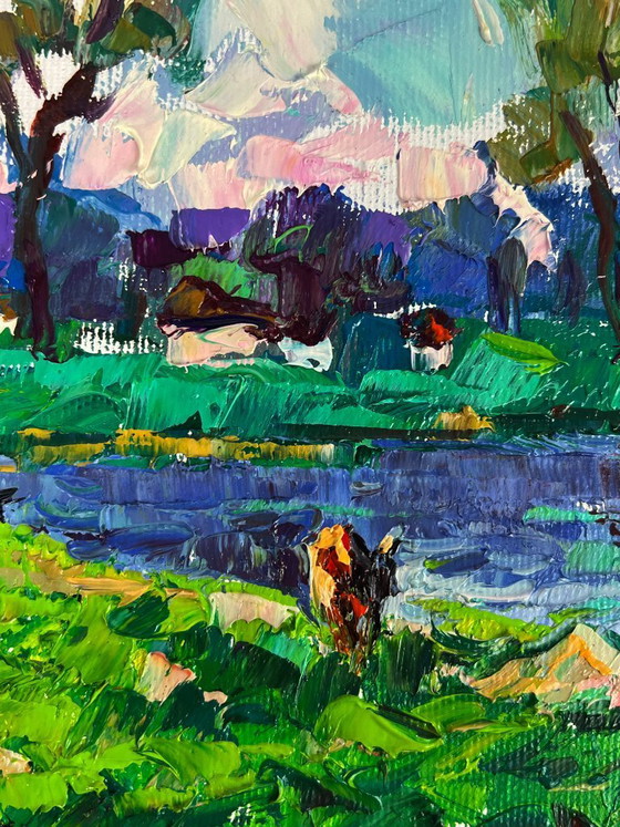 Image 1 of Green Meadows and a Lake