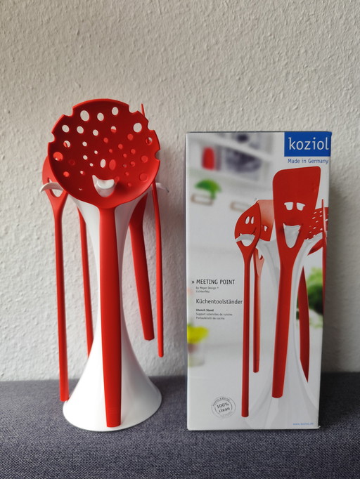 Support pour ustensiles de cuisine Koziol « Point de rencontre » – Meyer Design