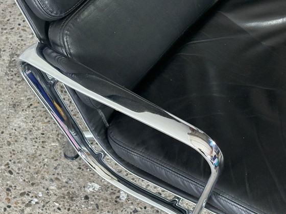 Fauteuil EA 222 Aluminium Group de Charles et Ray Eames, années 1980 – Vitra, Leather (photo 6 of 18)