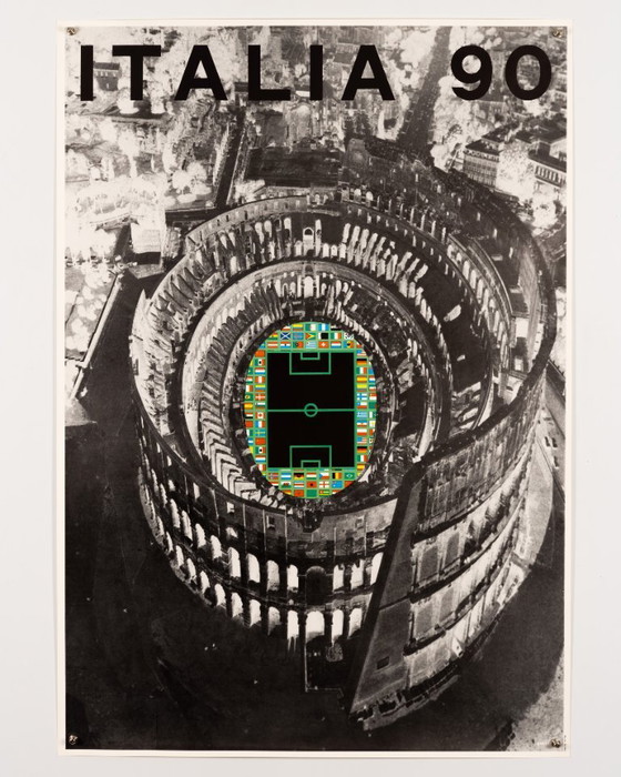 Image 1 of Italia 90 – Originele vintage sportposter van Alberto Burri – Modern – 100x70 cm