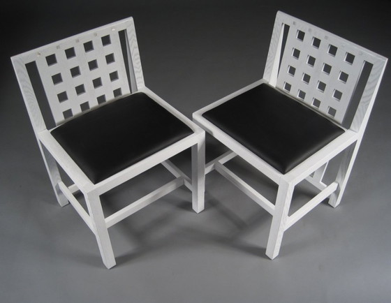 2 Sedie, Riproduzione, Poltrona Candida Cottage, Charles Rennie Mackintosh, Nuovo – Poltrone, Wood (photo 3 of 5)