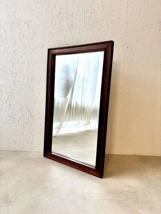 Sleekly designed Danish wall mirror from the sixties