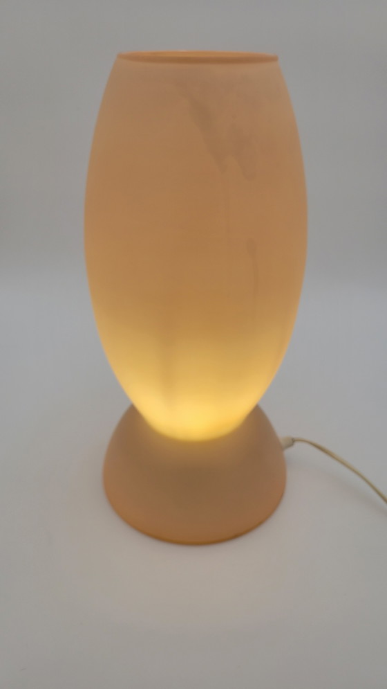 Image 1 of Trait D'Union Geblazen Glazen Glazen Mond Lamp