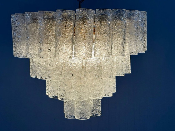 Image 1 of Mid - Century ceiling lamp/chandelier by Doria Leuchten, Germany, 1970s