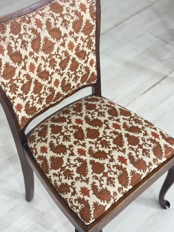 Image 1 of Lot de 4 très belles chaises Chippendale, chaises de salle à manger, chaises de cuisine, chaise de salle à manger vintage