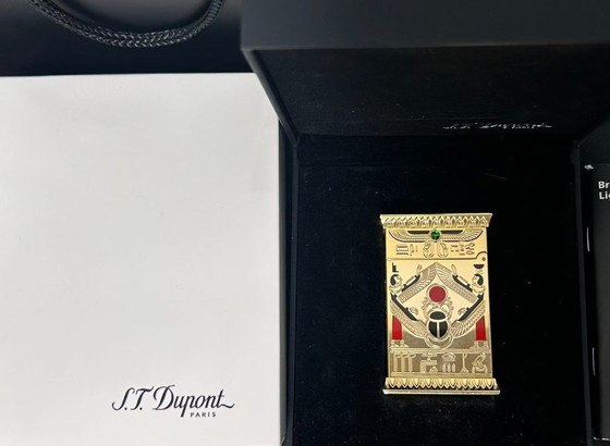 Image 1 of S.T. Dupont – Pharao – Feuerzeug – Vergoldet
