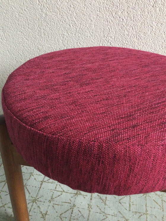 Image 1 of Vintage Mid Century hocker Denemarken 