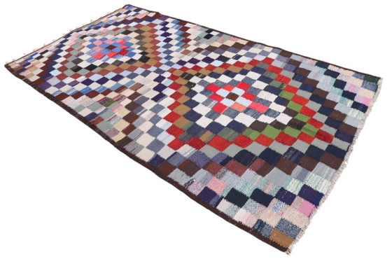 Kelim Modern Caucus Kilim - Art Arménien Vintage – Tapis, Wool (photo 3 of 5)
