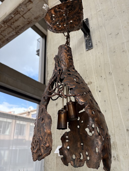 Brutalistische Pendelleuchte – hanglampen, Metal (photo 2 of 7)