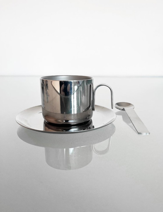 Image 1 of Ensemble de quatre tasses à expresso vintage au design Guido Bergna