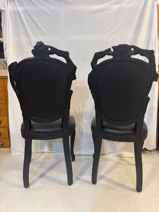 Juego de 2 sillas Moooi Smoke de Maarten Baas