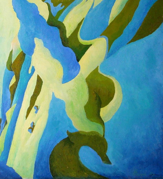 Original Oil Painting Modern Art Poplar – Paintings & Drawings, Canvas (photo 7 of 7)