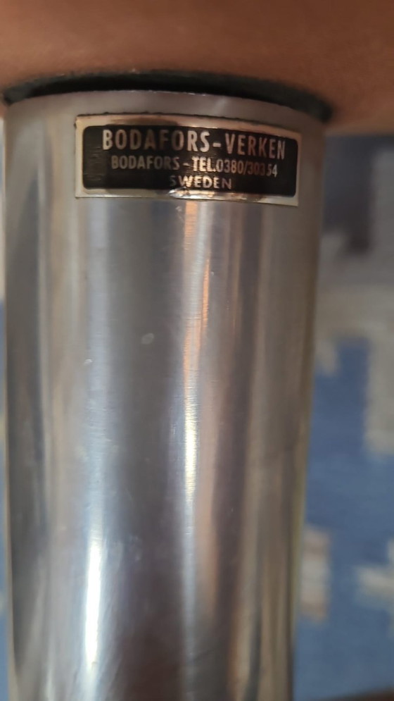 Image 1 of Poltrona girevole Bodafors-Verken in similpelle rossa, Svezia, anni '70