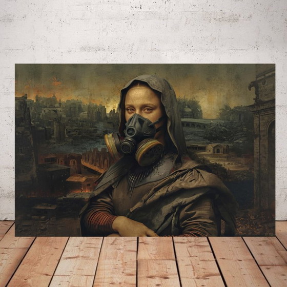 Image 1 of Fotografía impresa en plexiglás / Mona Lisa / Leonardo da Vinci / Edición limitada / arte callejero / Mona Lisa / arte pop