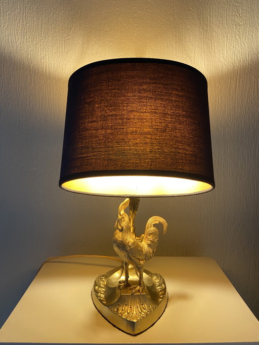 Lampe de bureau vintage articulée en bronze