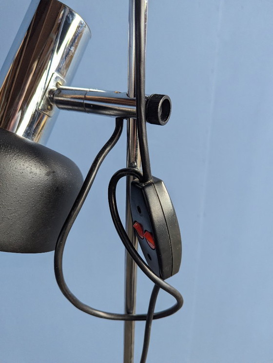 Image 1 of Mid century floorlamp - chrome & metal- 1970s