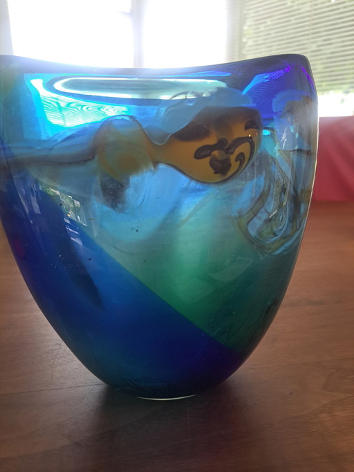 Glass object by Cees van Olst