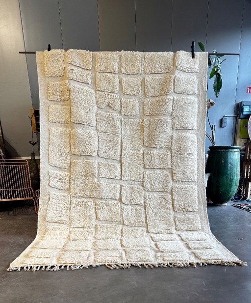 Handgeweven Marokkaans Mrirt-tapijt – Modern Marokkaans tapijt